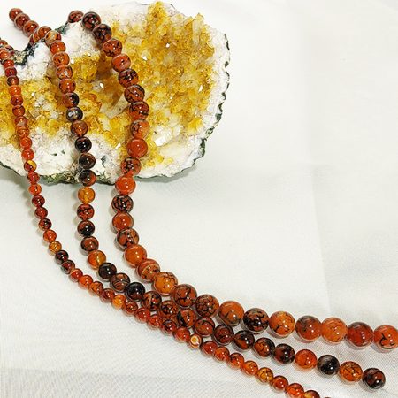 Колие Карнеолови Драконови Вени
