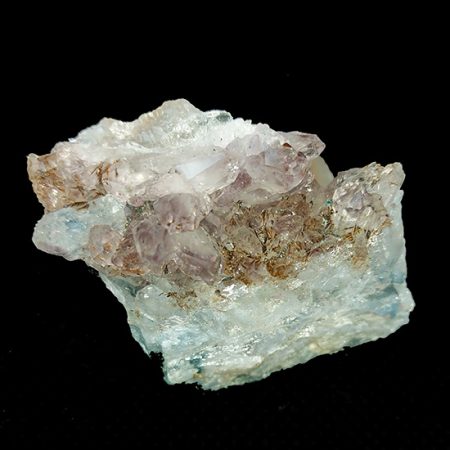 Какоксенит в Аметист с Планински Кристал и Ахат